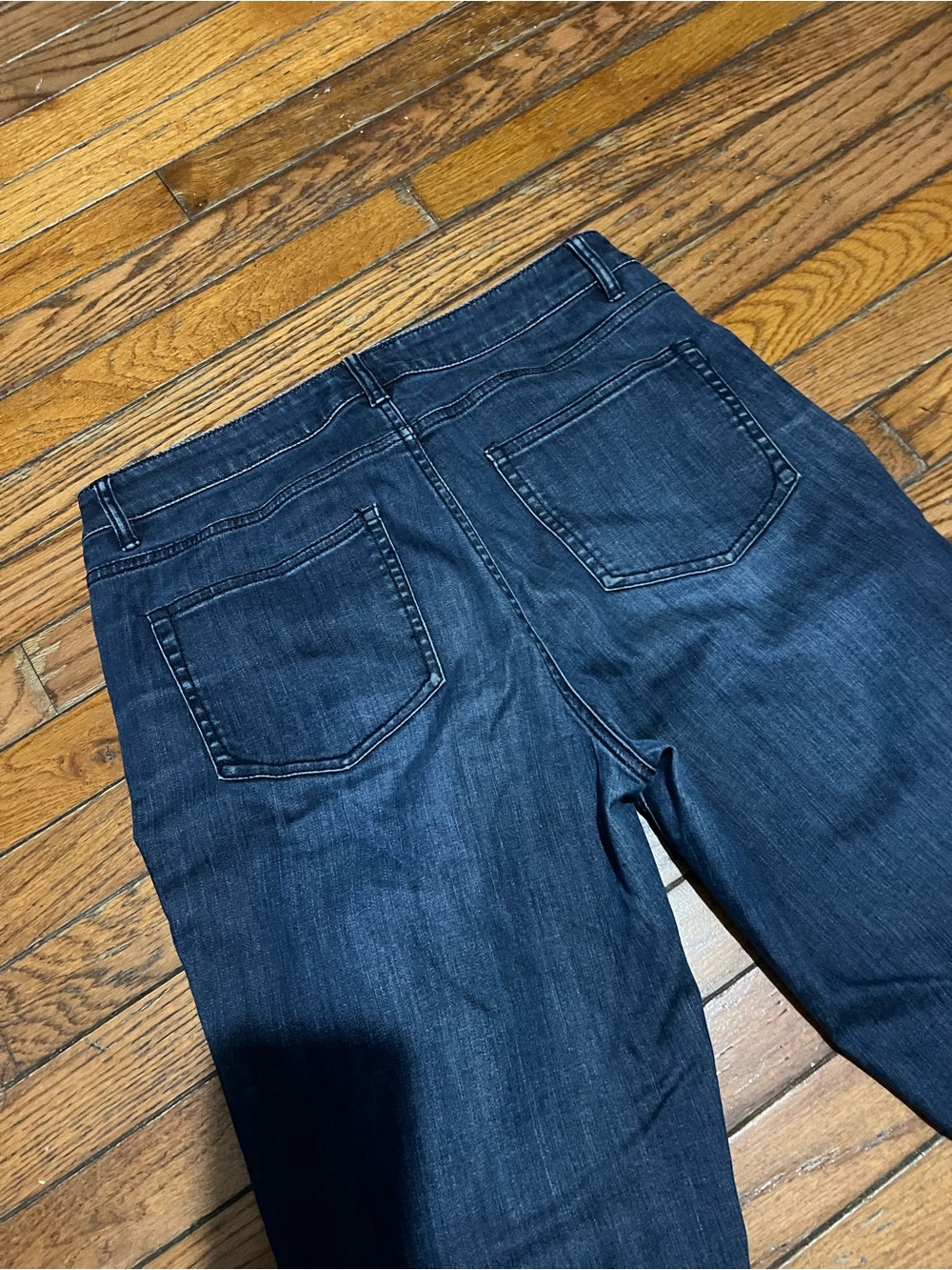 J. Jill Dark bootcut Blue Flare Jeans size 10 - Picture 4 of 6